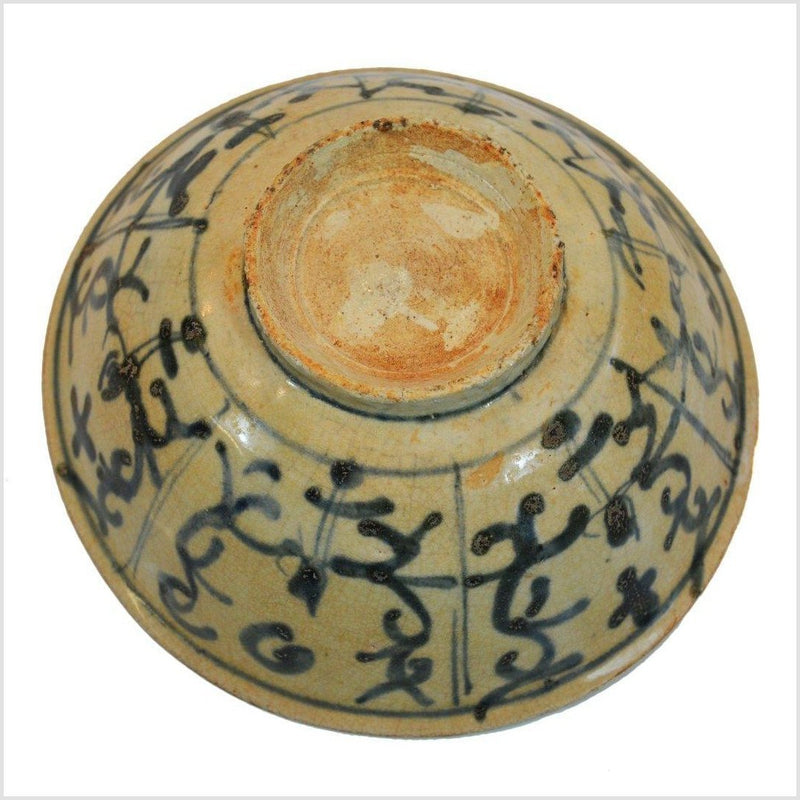 Antique Terracotta Bowl-YN3147 / 4840-6-5. Asian & Chinese Furniture, Art, Antiques, Vintage Home Décor for sale at FEA Home