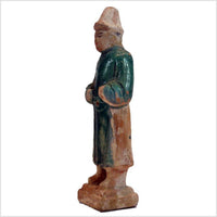 Antique Terracotta Court Figure Statue