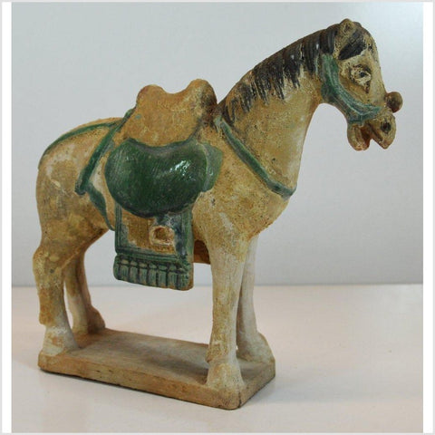 Ming Dynasty Glazed Terracotta Horse- Asian Antiques, Vintage Home Decor & Chinese Furniture - FEA Home