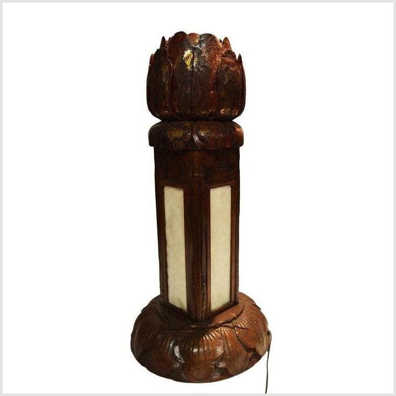 Antique Carved Wood Floor Lamp-1. Asian & Chinese Furniture, Art, Antiques, Vintage Home Décor for sale at FEA Home