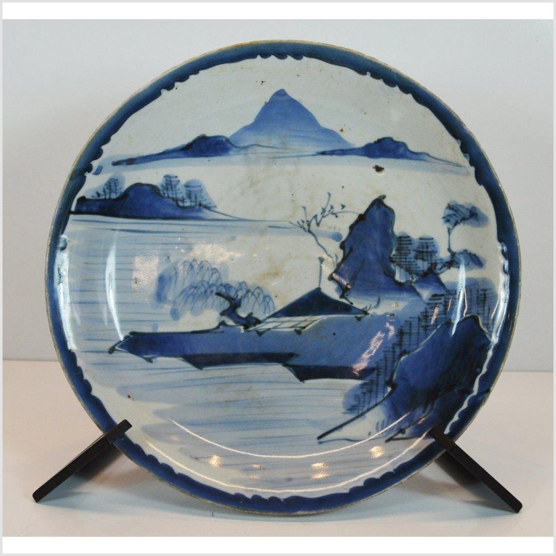 Meiji Arita Hand-Painted Plate-1. Asian &amp; Chinese Furniture, Art, Antiques, Vintage Home Décor for sale at FEA Home