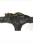 Vintage Bastet Inspired Figural Bronze Candle Holder-2. Asian & Chinese Furniture, Art, Antiques, Vintage Home Décor for sale at FEA Home
