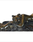 Vintage Bastet Inspired Figural Bronze Candle Holder-3. Asian & Chinese Furniture, Art, Antiques, Vintage Home Décor for sale at FEA Home