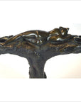 Vintage Bastet Inspired Figural Bronze Candle Holder-7. Asian & Chinese Furniture, Art, Antiques, Vintage Home Décor for sale at FEA Home