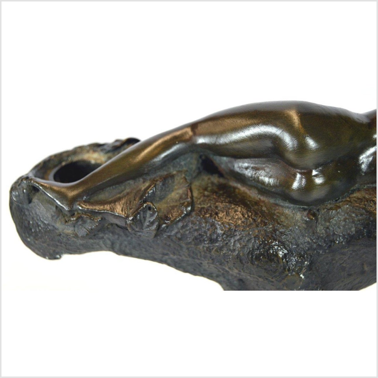 Vintage Bastet Inspired Figural Bronze Candle Holder-9. Asian &amp; Chinese Furniture, Art, Antiques, Vintage Home Décor for sale at FEA Home