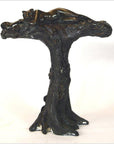 Vintage Bastet Inspired Figural Bronze Candle Holder-1. Asian & Chinese Furniture, Art, Antiques, Vintage Home Décor for sale at FEA Home