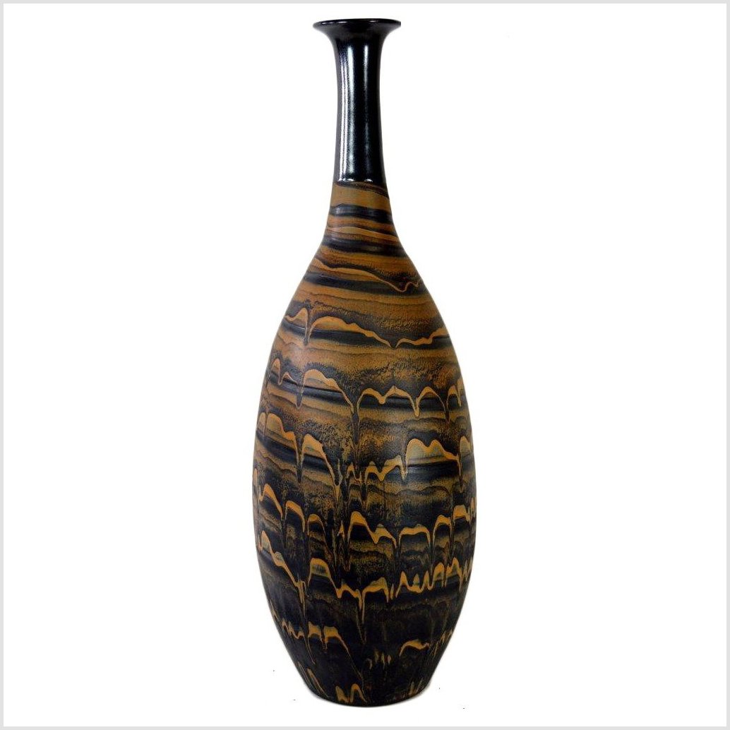 Artisan Ceramic Vase-1. Asian & Chinese Furniture, Art, Antiques, Vintage Home Décor for sale at FEA Home