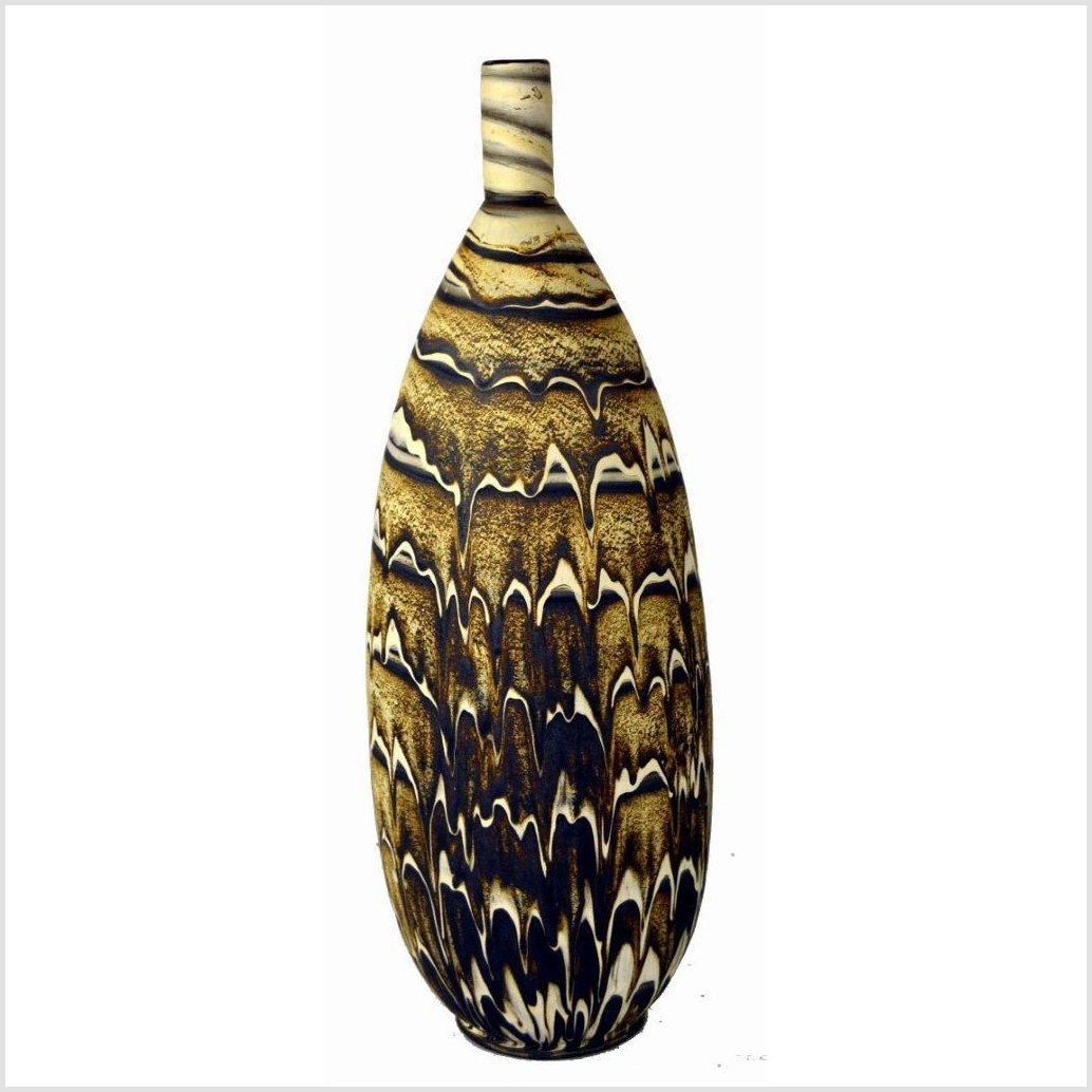 Artisan Ceramic Vase-1. Asian & Chinese Furniture, Art, Antiques, Vintage Home Décor for sale at FEA Home