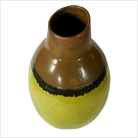 Artisan Ceramic Vase-YNE772-2. Asian & Chinese Furniture, Art, Antiques, Vintage Home Décor for sale at FEA Home
