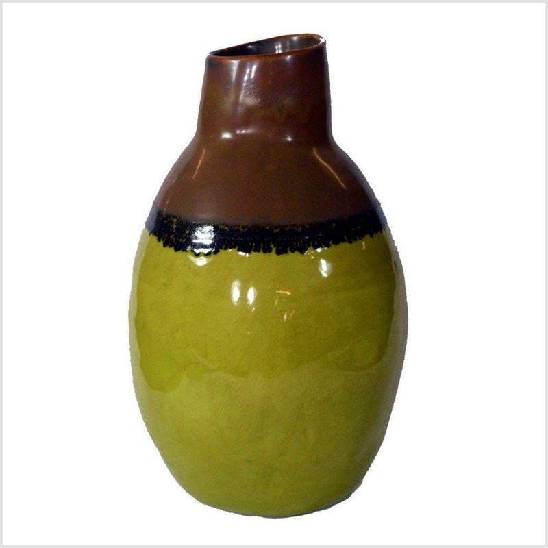 Artisan Ceramic Vase-YNE772-1. Asian & Chinese Furniture, Art, Antiques, Vintage Home Décor for sale at FEA Home