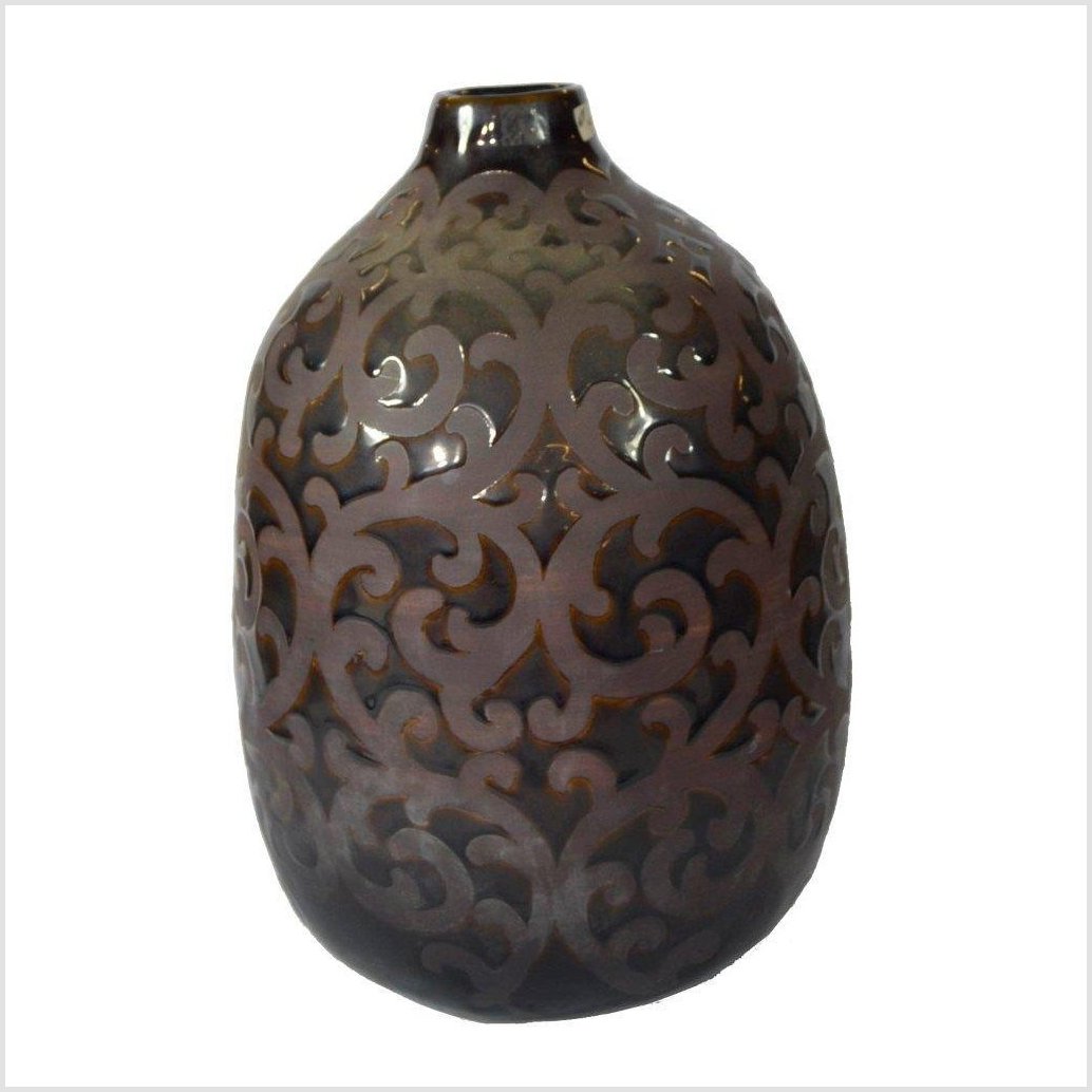 Artisan Ceramic Vase-1. Asian & Chinese Furniture, Art, Antiques, Vintage Home Décor for sale at FEA Home