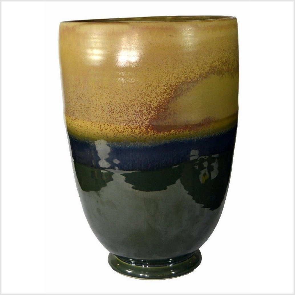 Artisan Large Ceramic Planter-4. Asian &amp; Chinese Furniture, Art, Antiques, Vintage Home Décor for sale at FEA Home