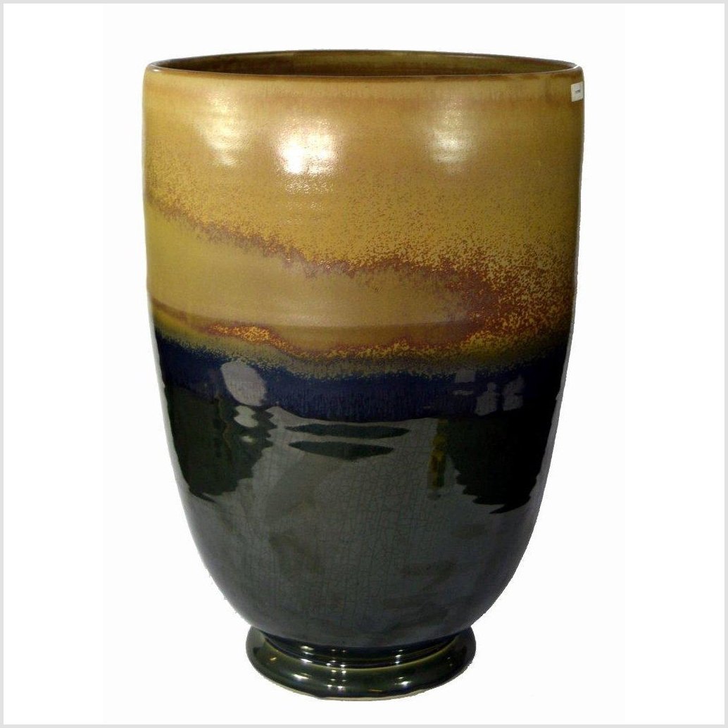 Artisan Large Ceramic Planter-1. Asian & Chinese Furniture, Art, Antiques, Vintage Home Décor for sale at FEA Home