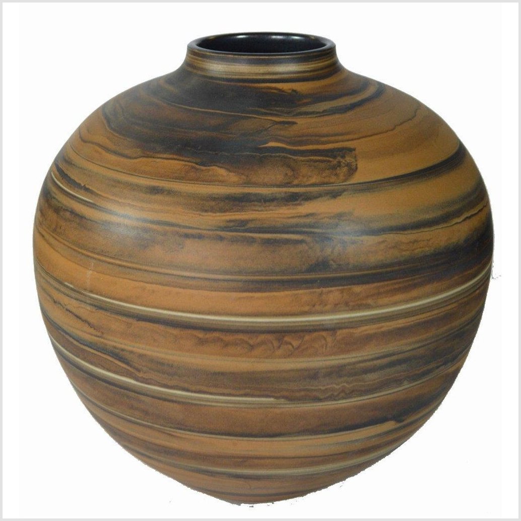 Artisan Large Ceramic Vase-1. Asian & Chinese Furniture, Art, Antiques, Vintage Home Décor for sale at FEA Home
