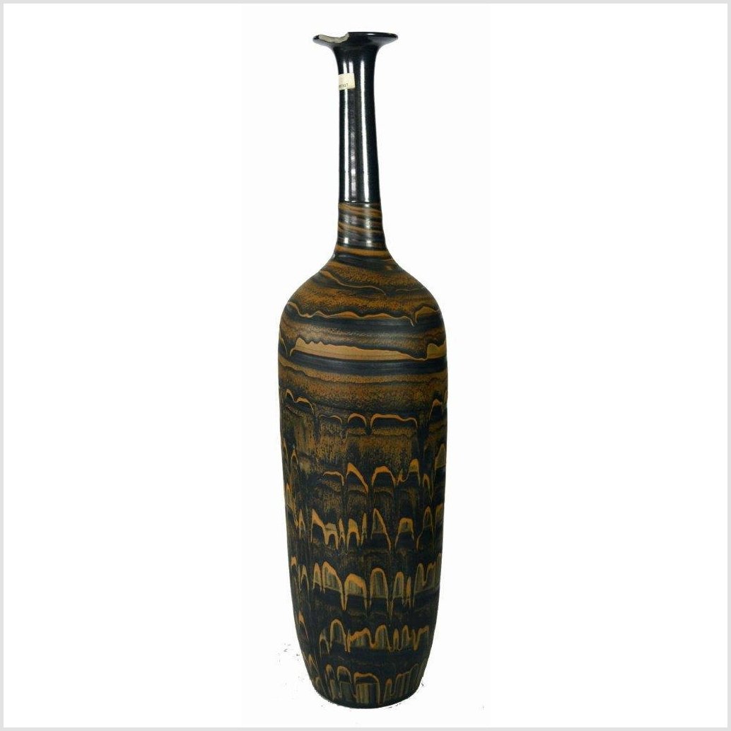 Artisan Large Ceramic Vase-1. Asian & Chinese Furniture, Art, Antiques, Vintage Home Décor for sale at FEA Home