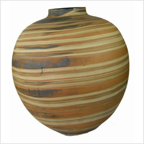 Artisan Large Ceramic Vase-YNE722-1. Asian & Chinese Furniture, Art, Antiques, Vintage Home Décor for sale at FEA Home