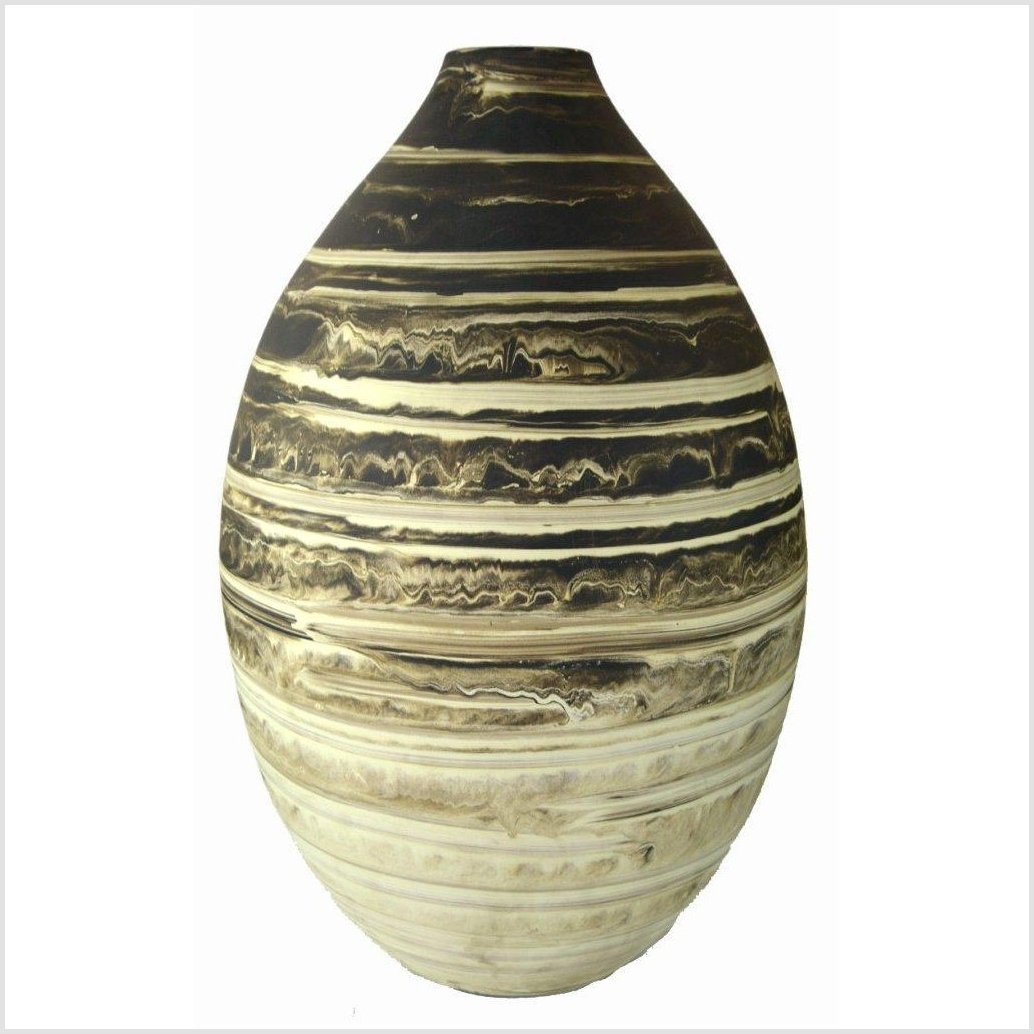 Artisan Large Ceramic Vase-1. Asian & Chinese Furniture, Art, Antiques, Vintage Home Décor for sale at FEA Home