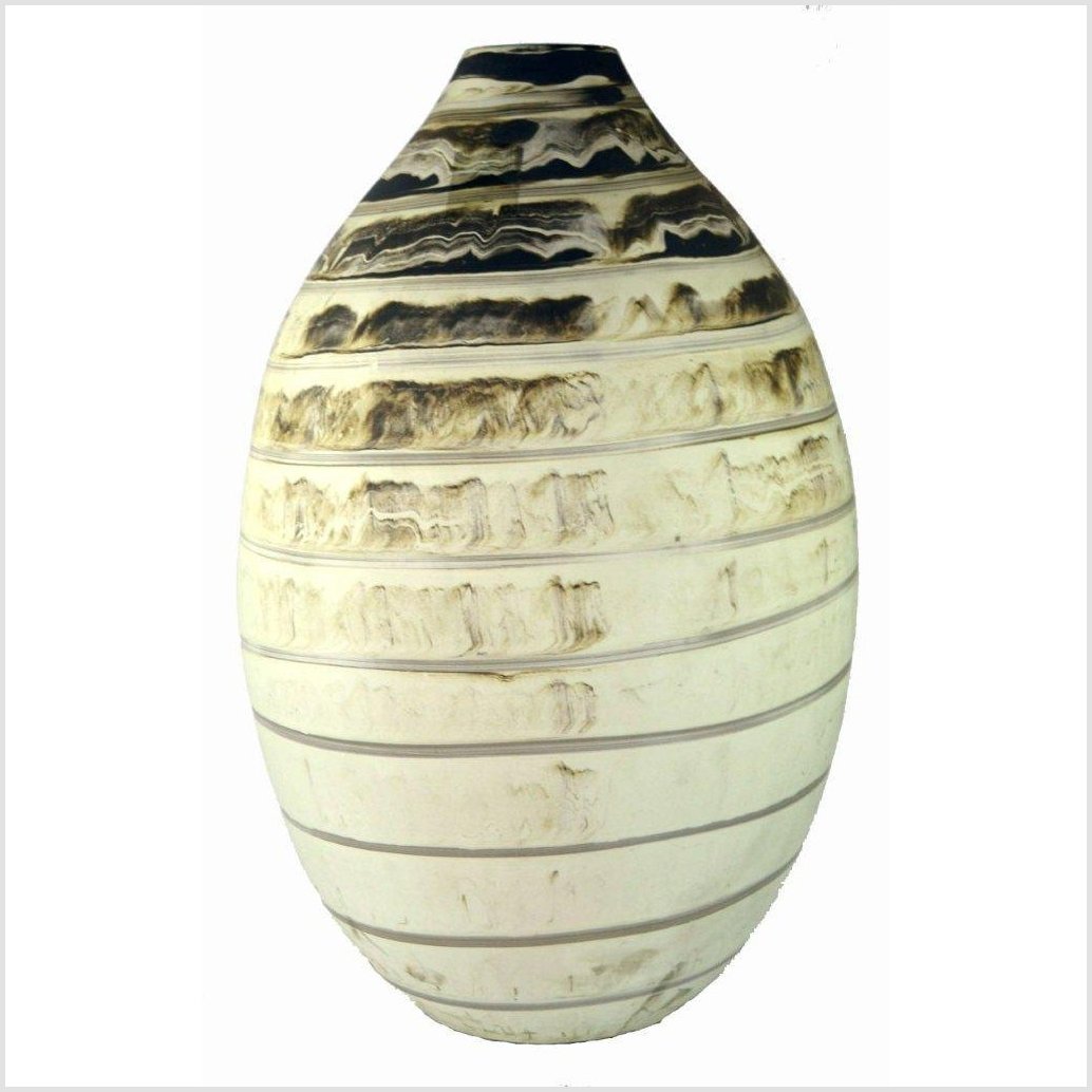 Artisan Large Ceramic Vase-1. Asian & Chinese Furniture, Art, Antiques, Vintage Home Décor for sale at FEA Home