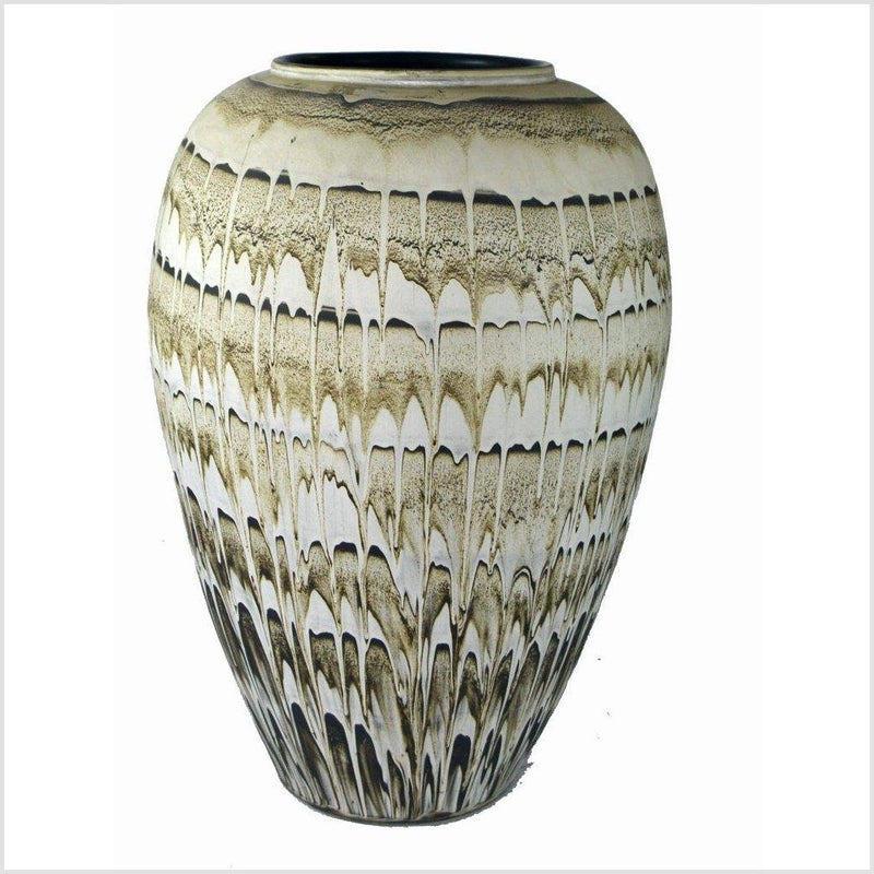 Artisan Large Ceramic Vase-YNE745-1. Asian & Chinese Furniture, Art, Antiques, Vintage Home Décor for sale at FEA Home