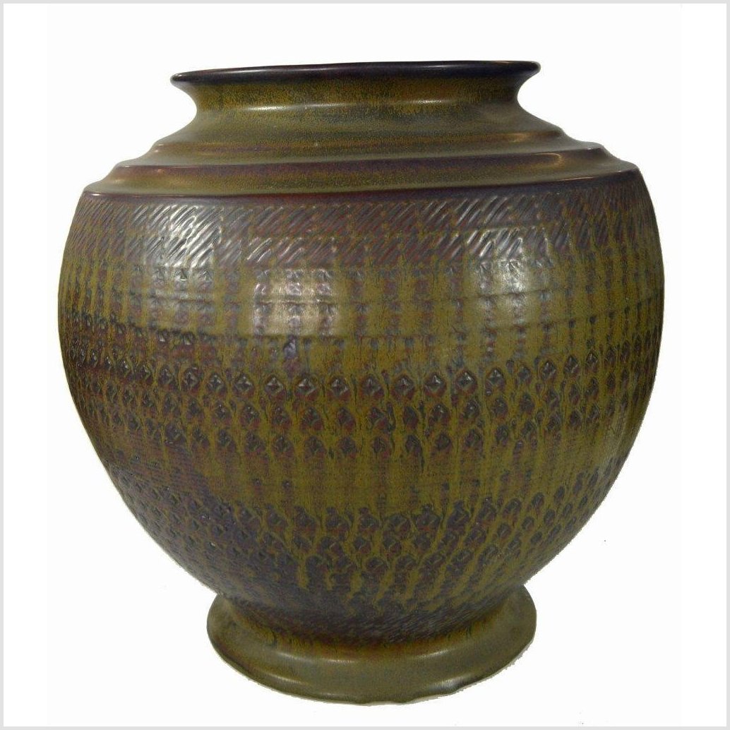 Artisan Large Ceramic Vase-3. Asian &amp; Chinese Furniture, Art, Antiques, Vintage Home Décor for sale at FEA Home