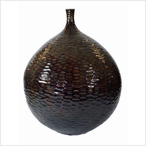 Artisan Large Ceramic Vase-YNE762-1. Asian & Chinese Furniture, Art, Antiques, Vintage Home Décor for sale at FEA Home