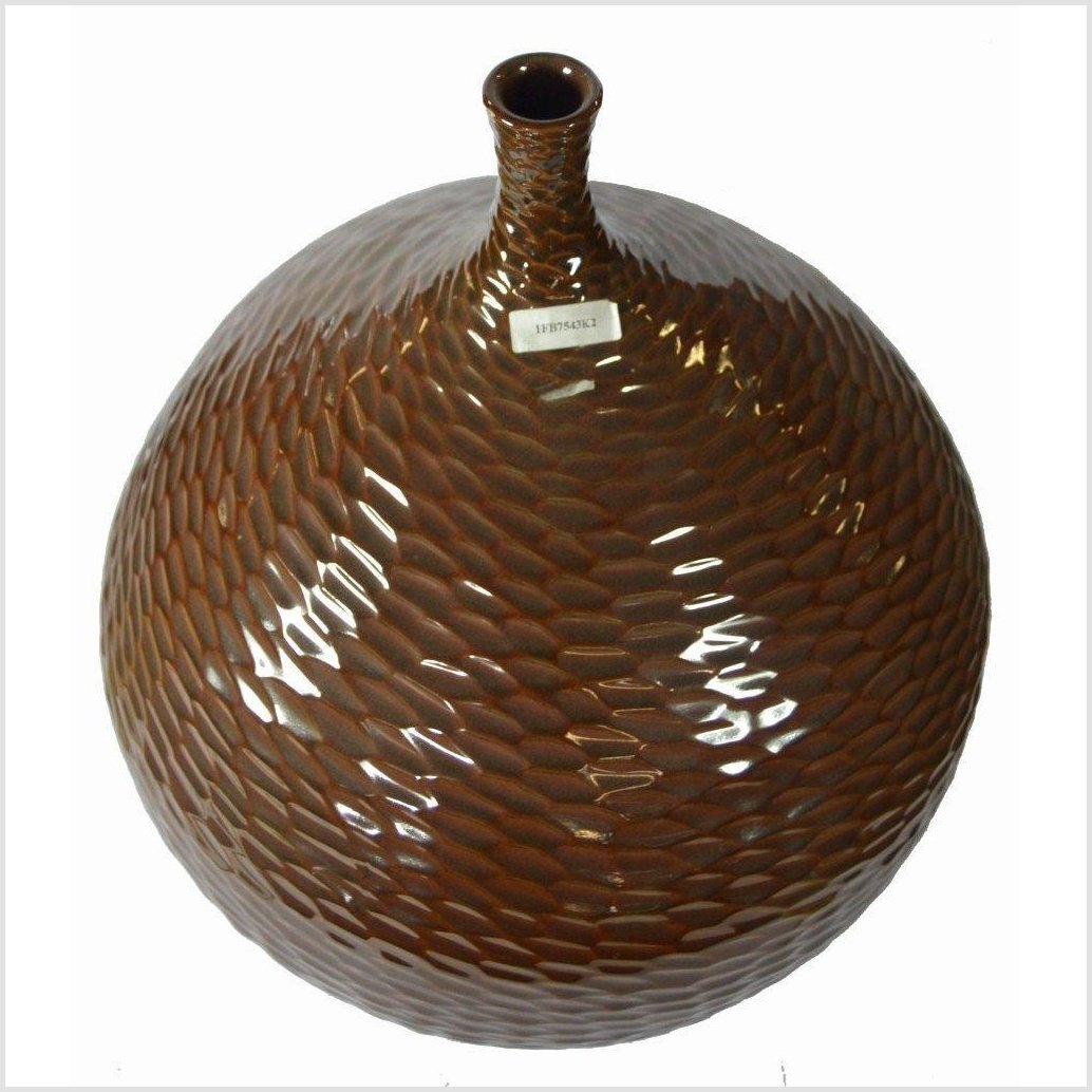Artisan Large Ceramic Vase-2. Asian & Chinese Furniture, Art, Antiques, Vintage Home Décor for sale at FEA Home