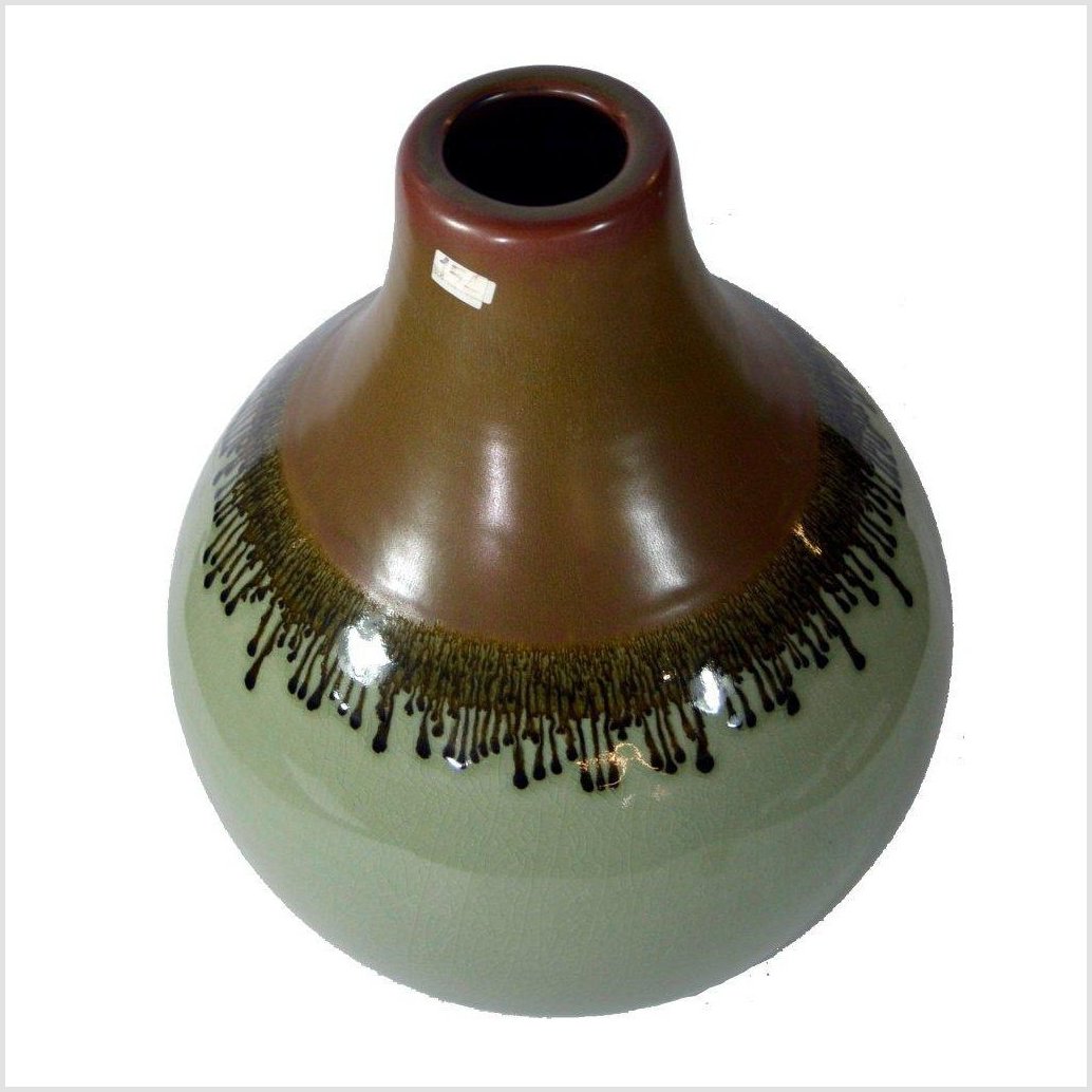 Artisan Large Ceramic Vase-2. Asian & Chinese Furniture, Art, Antiques, Vintage Home Décor for sale at FEA Home
