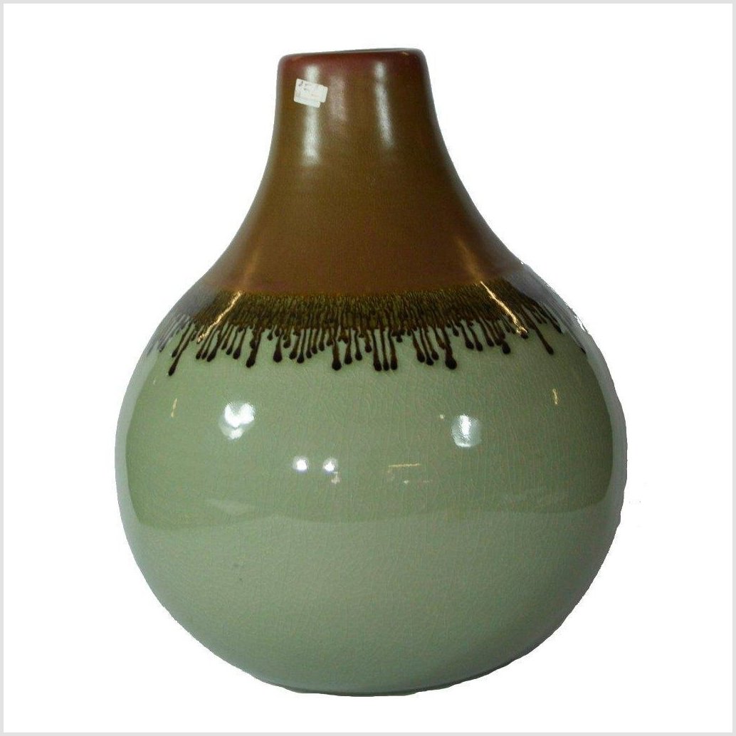 Artisan Large Ceramic Vase-1. Asian & Chinese Furniture, Art, Antiques, Vintage Home Décor for sale at FEA Home