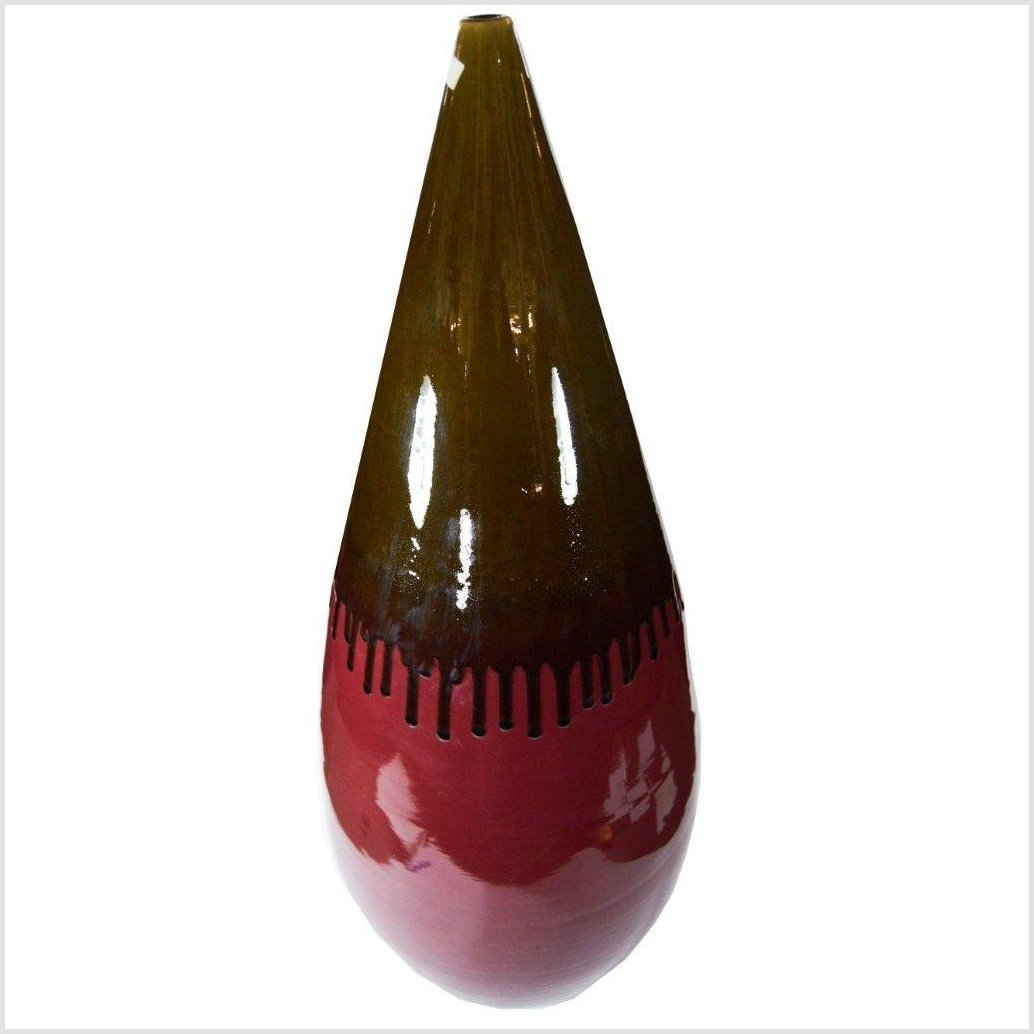 Artisan Large Ceramic Vase-2. Asian & Chinese Furniture, Art, Antiques, Vintage Home Décor for sale at FEA Home