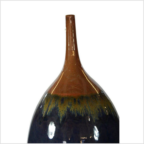 Artisan Large Ceramic Vase-YNE786-3. Asian & Chinese Furniture, Art, Antiques, Vintage Home Décor for sale at FEA Home