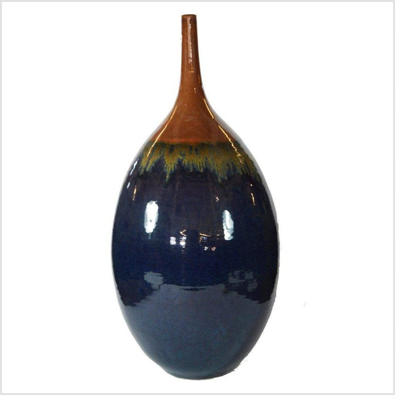 Artisan Large Ceramic Vase-YNE786-1. Asian & Chinese Furniture, Art, Antiques, Vintage Home Décor for sale at FEA Home