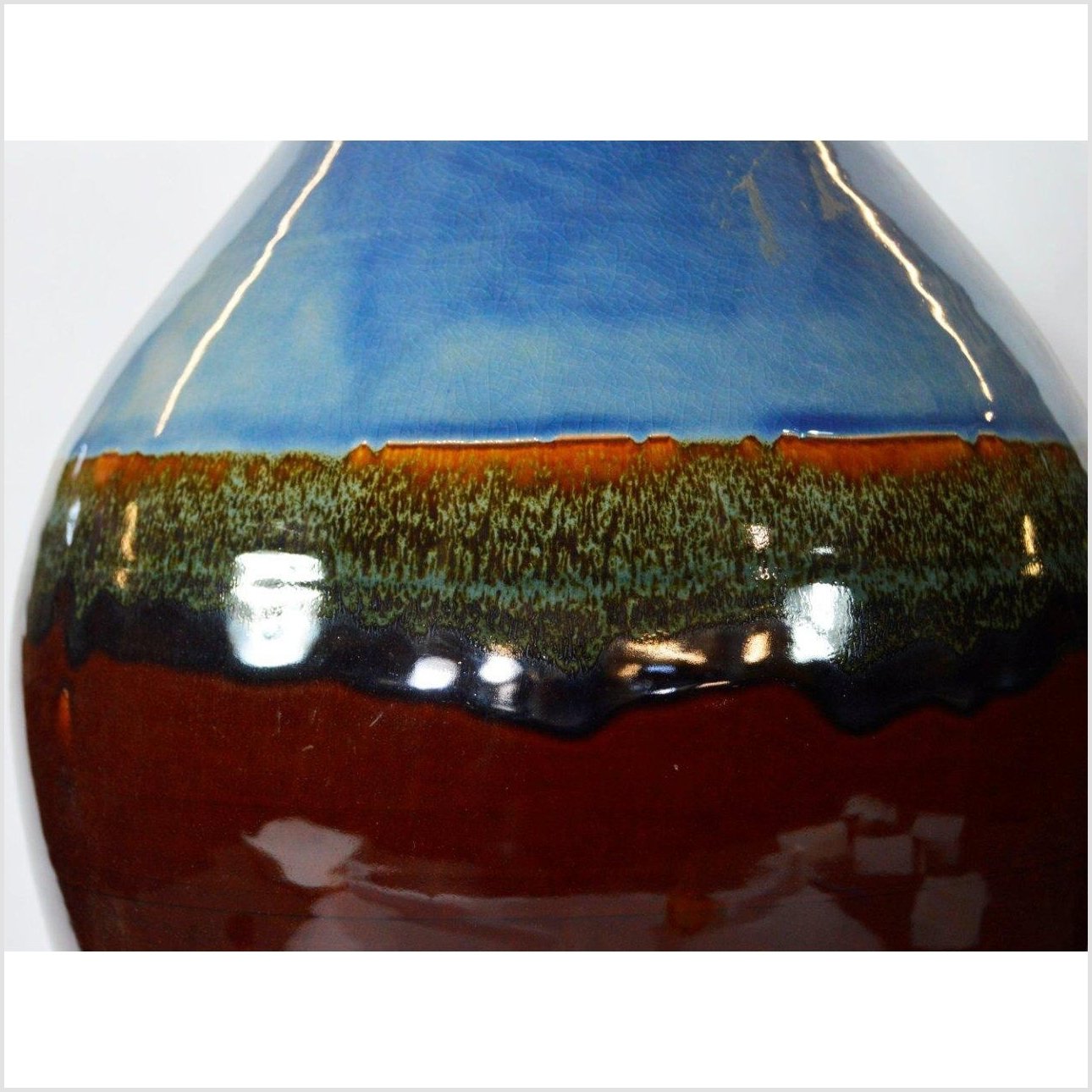 Artisan Large Ceramic Vase-4. Asian &amp; Chinese Furniture, Art, Antiques, Vintage Home Décor for sale at FEA Home