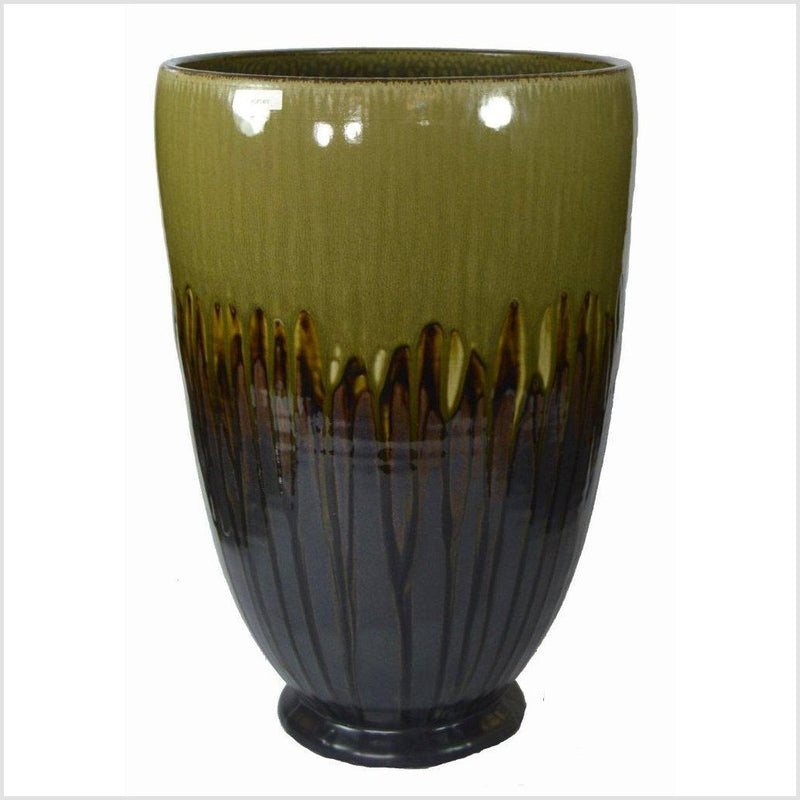 Artisan Large Ceramic Vase-YNE838-1. Asian & Chinese Furniture, Art, Antiques, Vintage Home Décor for sale at FEA Home