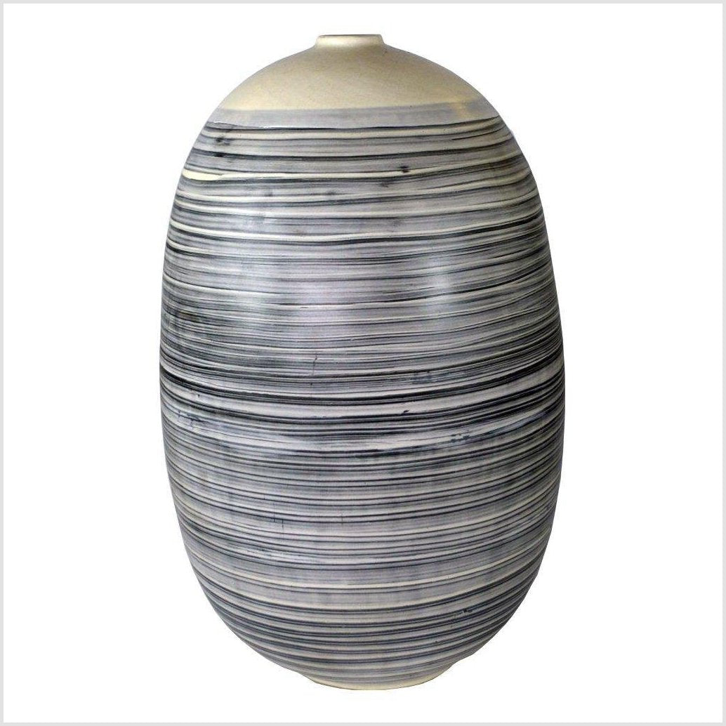 Artisan Large Ceramic Vase-1. Asian &amp; Chinese Furniture, Art, Antiques, Vintage Home Décor for sale at FEA Home