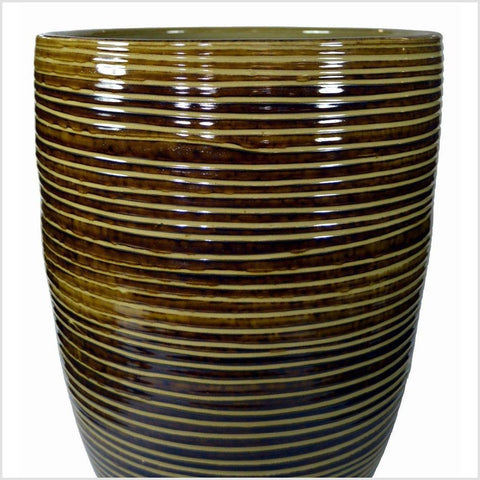 Artisan Large Ceramic Vase-YNE841-5. Asian & Chinese Furniture, Art, Antiques, Vintage Home Décor for sale at FEA Home