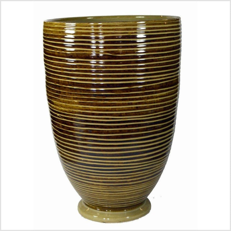 Artisan Large Ceramic Vase-YNE841-1. Asian & Chinese Furniture, Art, Antiques, Vintage Home Décor for sale at FEA Home