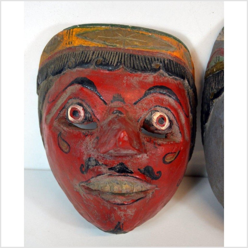 Balinese Dancing Masks-2. Asian & Chinese Furniture, Art, Antiques, Vintage Home Décor for sale at FEA Home