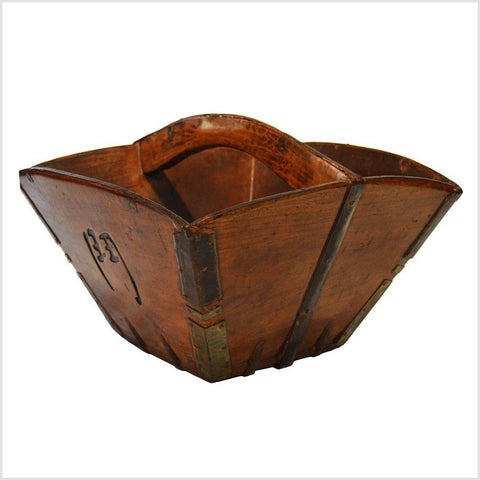 Bamboo Rice Bucket-YN3789-4. Asian & Chinese Furniture, Art, Antiques, Vintage Home Décor for sale at FEA Home