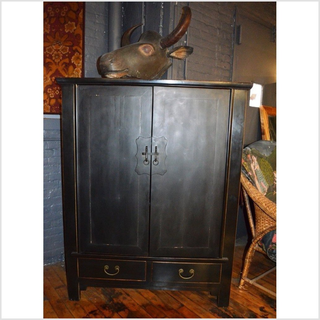 Black Lacquer Chest - Pair Available-1. Asian & Chinese Furniture, Art, Antiques, Vintage Home Décor for sale at FEA Home