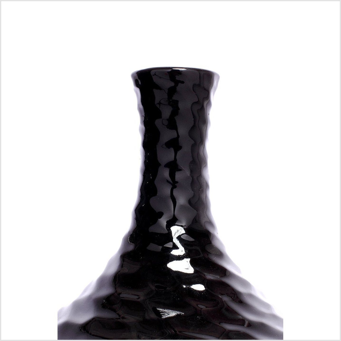 Black Thai Bulb Vase-2. Asian & Chinese Furniture, Art, Antiques, Vintage Home Décor for sale at FEA Home