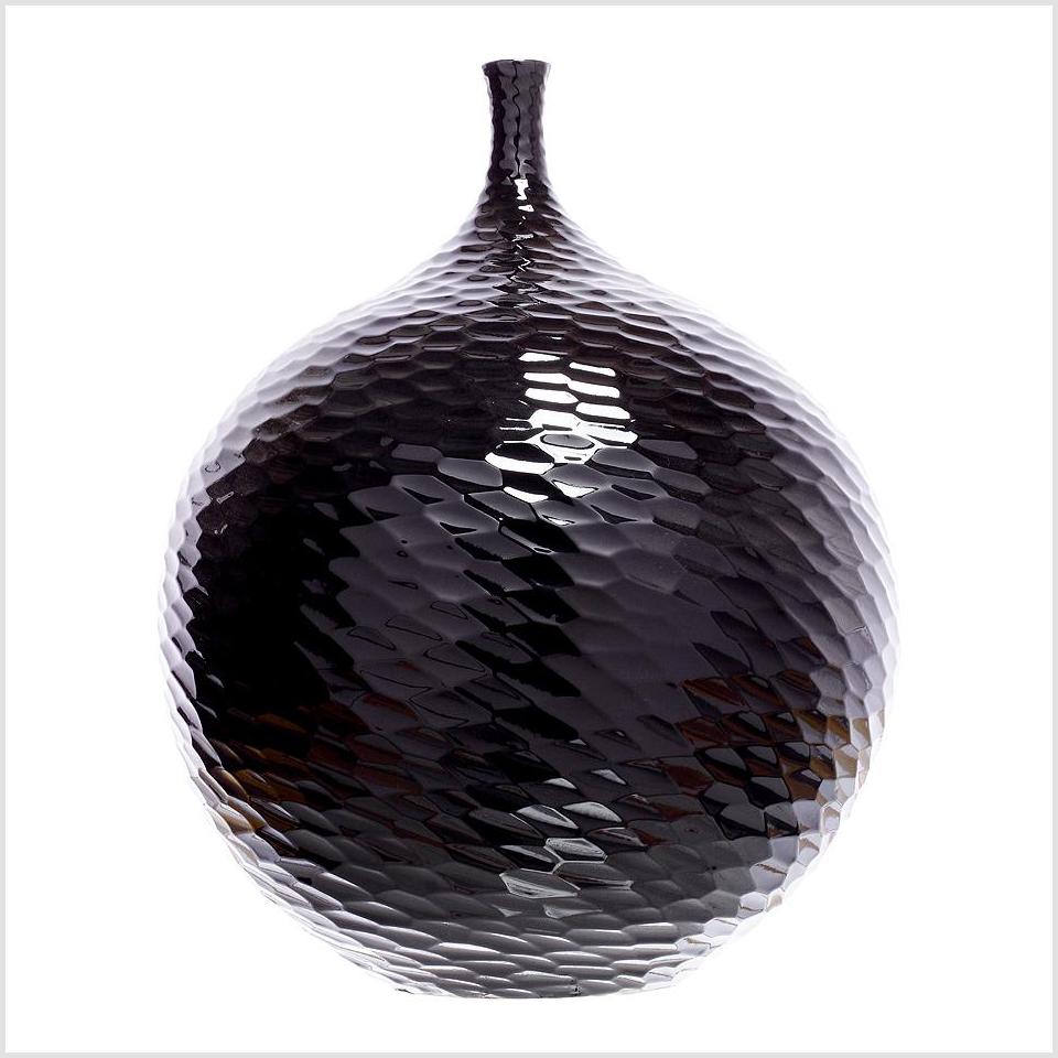 Black Thai Bulb Vase-1. Asian & Chinese Furniture, Art, Antiques, Vintage Home Décor for sale at FEA Home