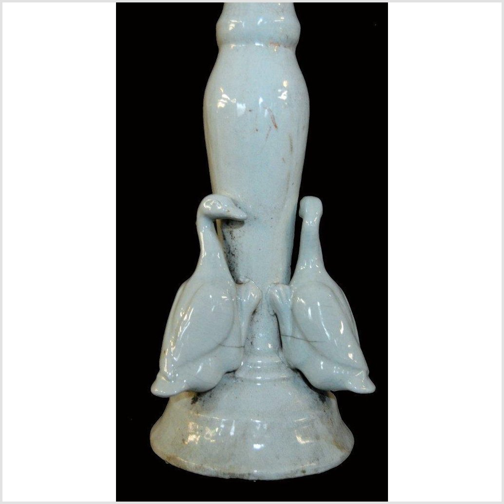 Blanc de Chine Porcelain Candle Holder With Ducks-3. Asian &amp; Chinese Furniture, Art, Antiques, Vintage Home Décor for sale at FEA Home
