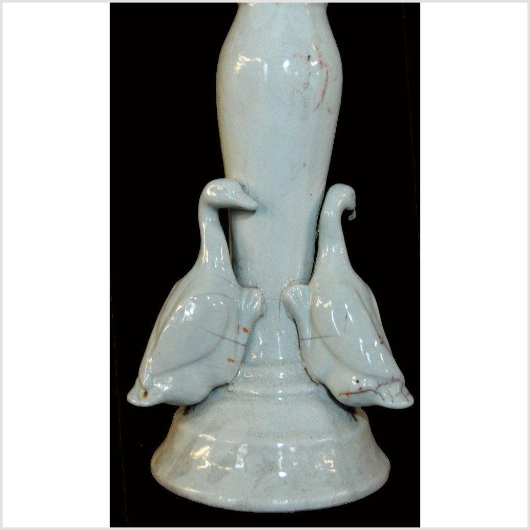 Blanc de Chine Porcelain Candle Holder With Ducks-4. Asian &amp; Chinese Furniture, Art, Antiques, Vintage Home Décor for sale at FEA Home