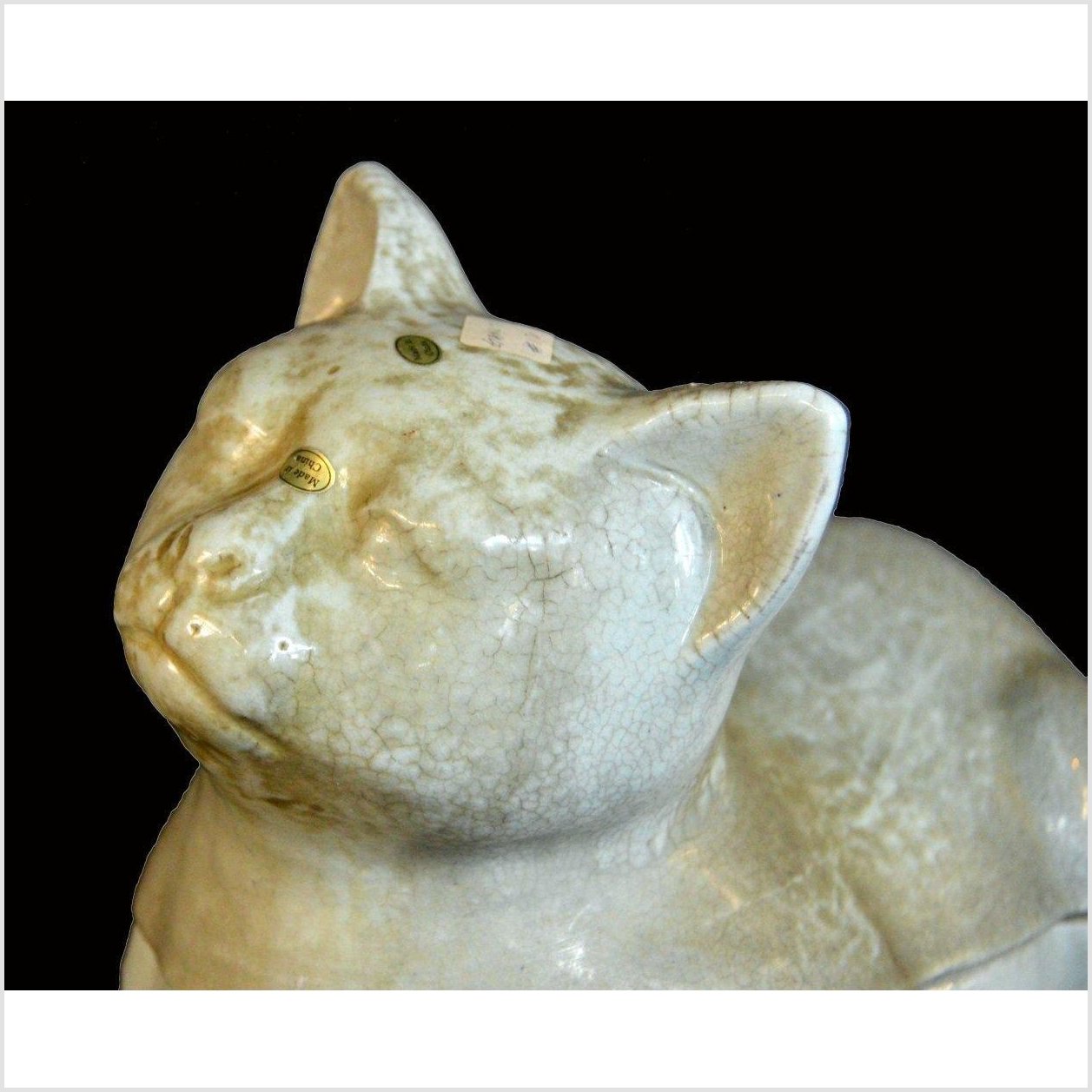 Blanc de Chine Porcelain Cat-2. Asian &amp; Chinese Furniture, Art, Antiques, Vintage Home Décor for sale at FEA Home