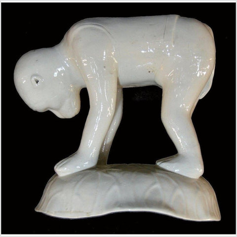 Blanc de Chine Porcelain Monkey-YNP009-1. Asian & Chinese Furniture, Art, Antiques, Vintage Home Décor for sale at FEA Home