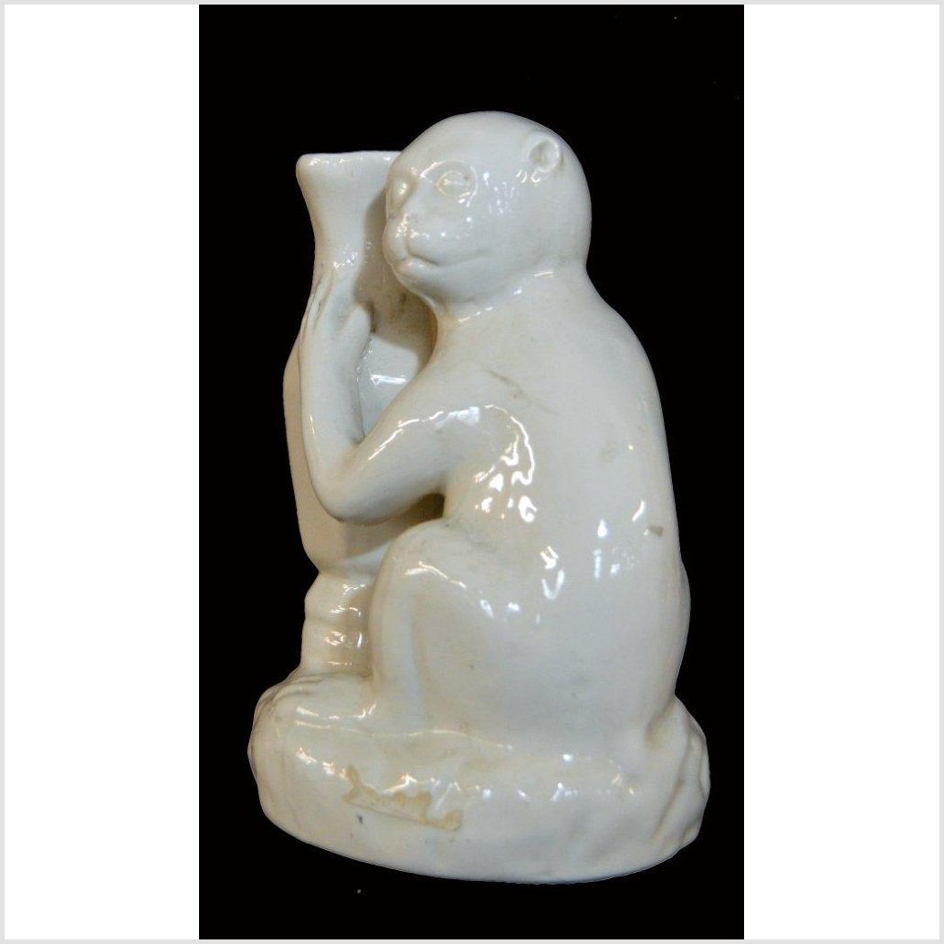 BLANC DE CHINE PORCELAIN MONKEY-1. Asian & Chinese Furniture, Art, Antiques, Vintage Home Décor for sale at FEA Home