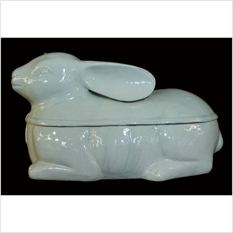 Blanc de Chine Porcelain Rabbit- Asian Antiques, Vintage Home Decor & Chinese Furniture - FEA Home