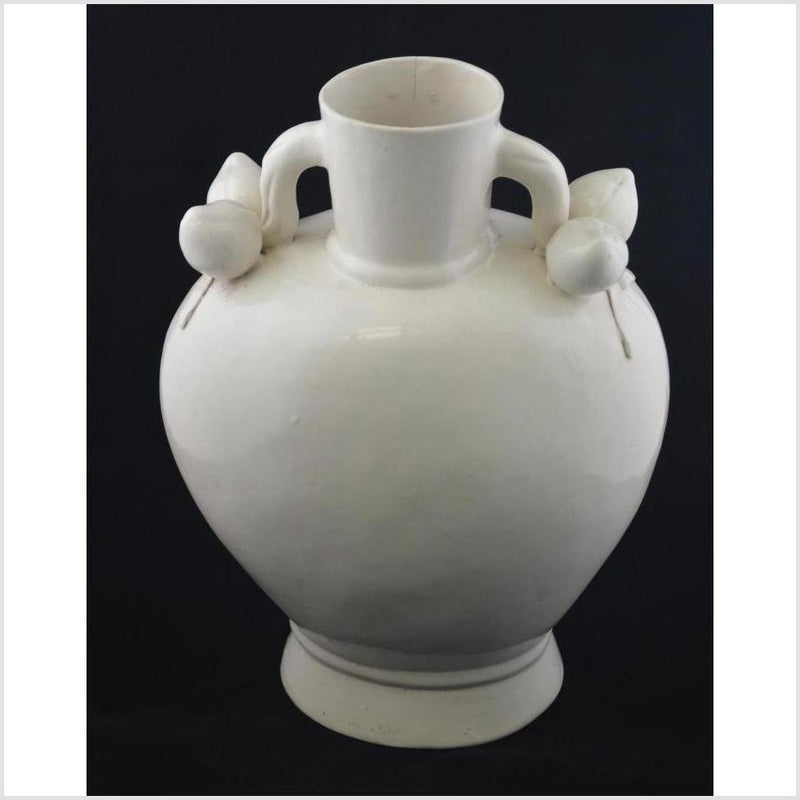 Blanc de Chine Porcelain Rose Vase- Asian Antiques, Vintage Home Decor & Chinese Furniture - FEA Home