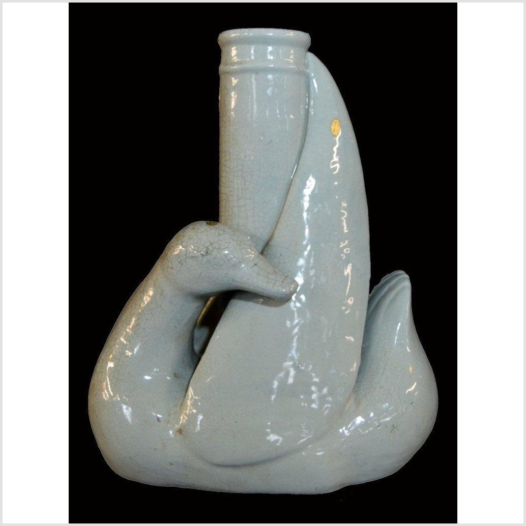 Blanc de Chine Porcelain Vase - Swan-1. Asian & Chinese Furniture, Art, Antiques, Vintage Home Décor for sale at FEA Home