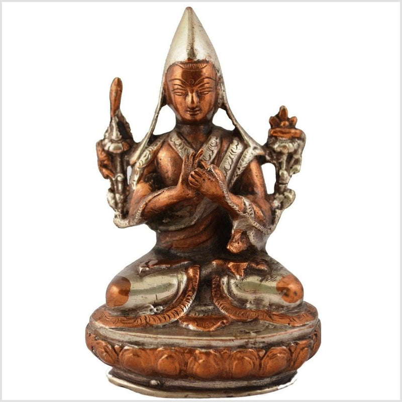 Brass Deity - dispelling fear- Asian Antiques, Vintage Home Decor & Chinese Furniture - FEA Home
